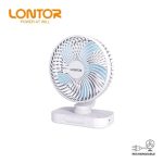 Lontor Rechargeable Neck Rotation Table Fan CTL-MF032-6