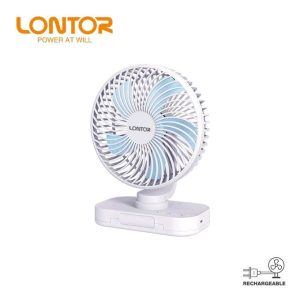 Lontor Rechargeable Neck Rotation Table Fan CTL-MF032-6